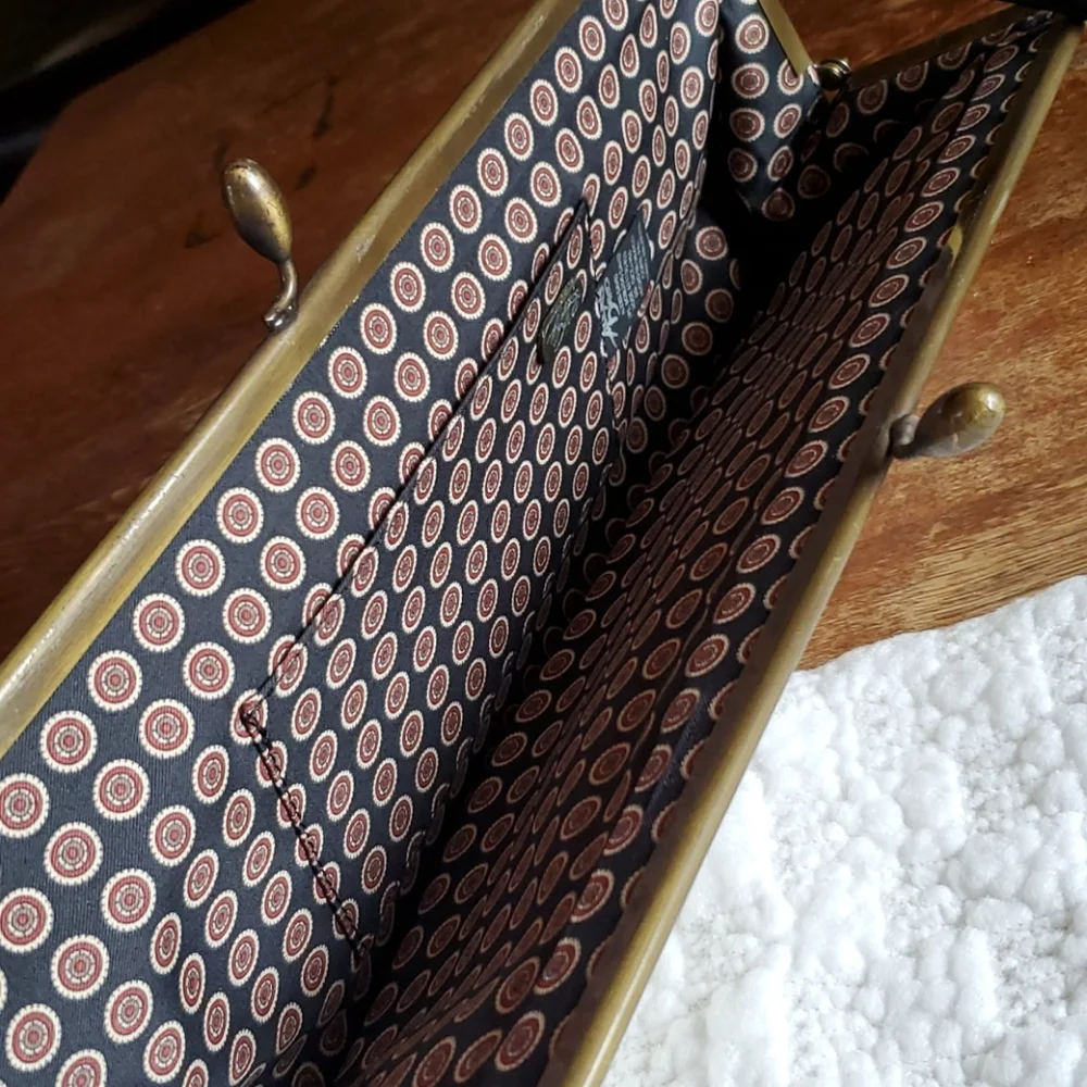 Alexis David High End Authentic Calf Hair on Hide Leather Clutch